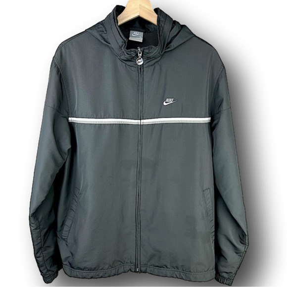 Nike Other - 𝅺Nike Light Full Zip Jacket Packable Hood Grey Men’s Large